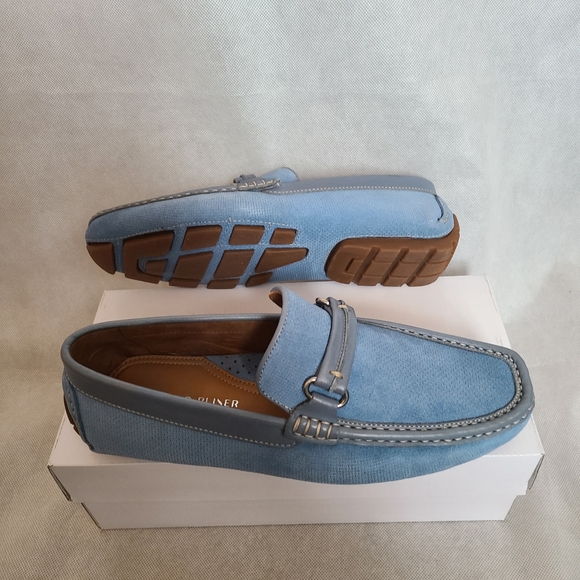 SOLD!!!!Donald Pliner Men's Nubuck Driver Leather Loafers Sz 7.5